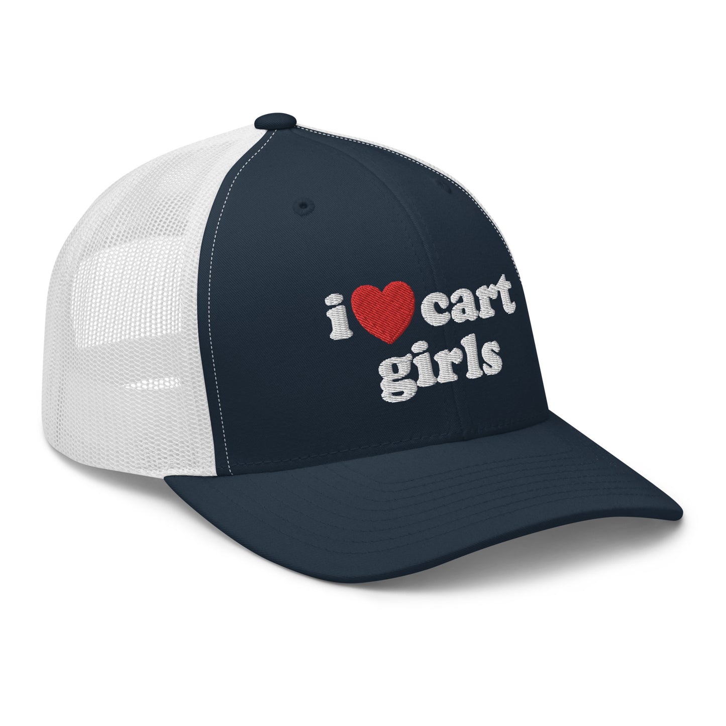 I Love Cart Girls Trucker Hat