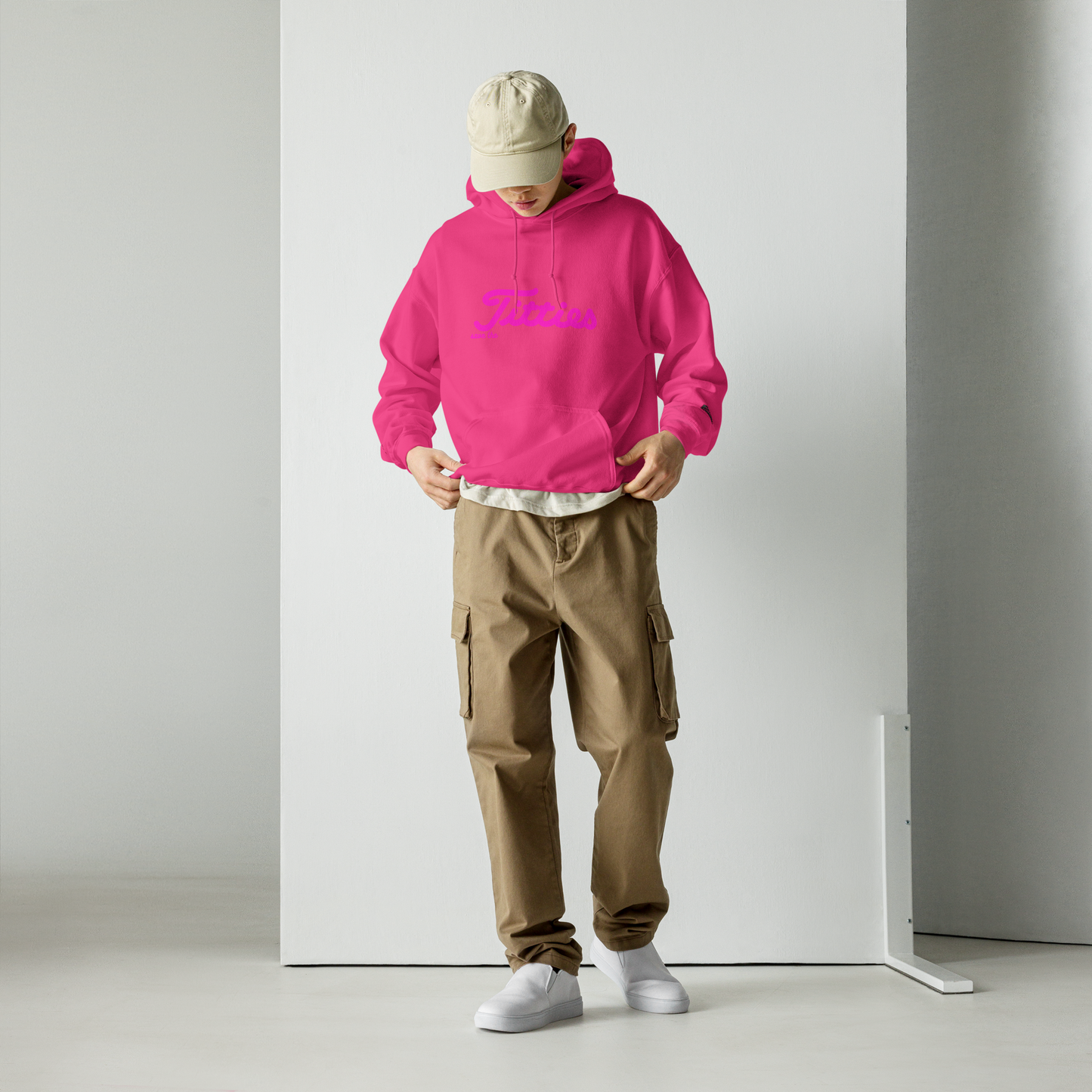 Printed 'save the Titties' Hoodie