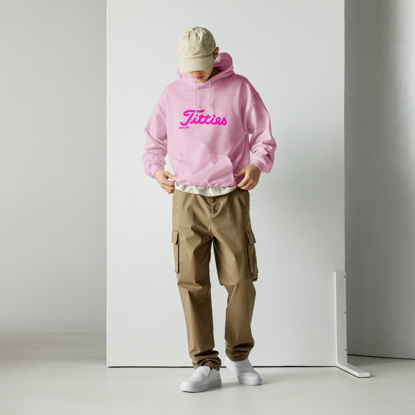 Printed 'save the Titties' Hoodie