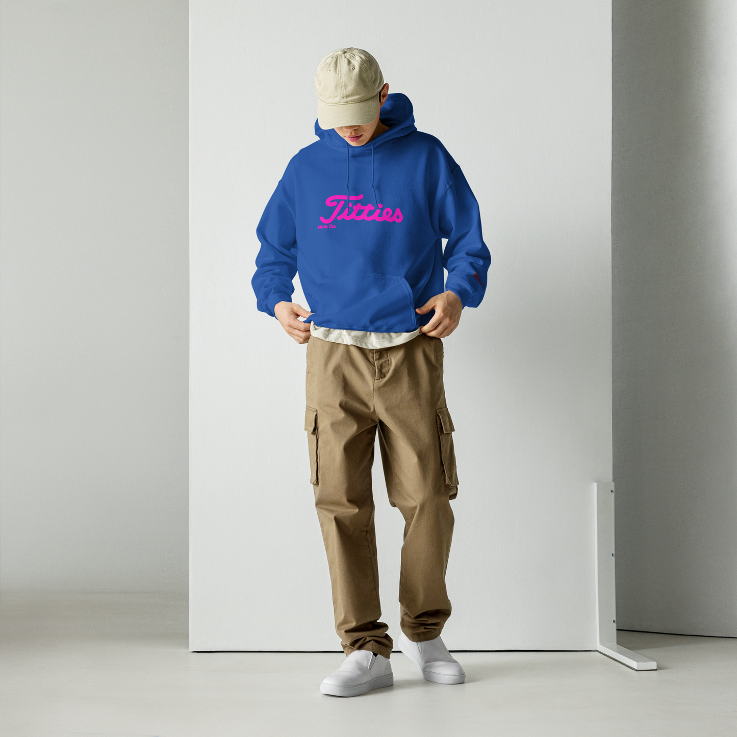 Printed 'save the Titties' Hoodie