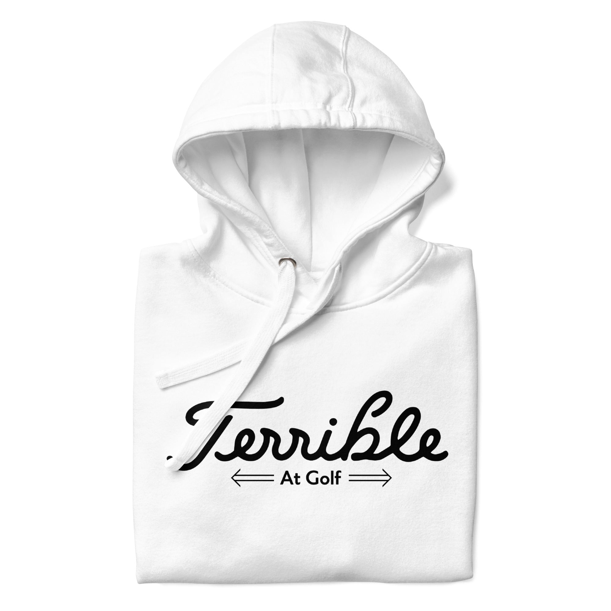 White discount golf hoodie