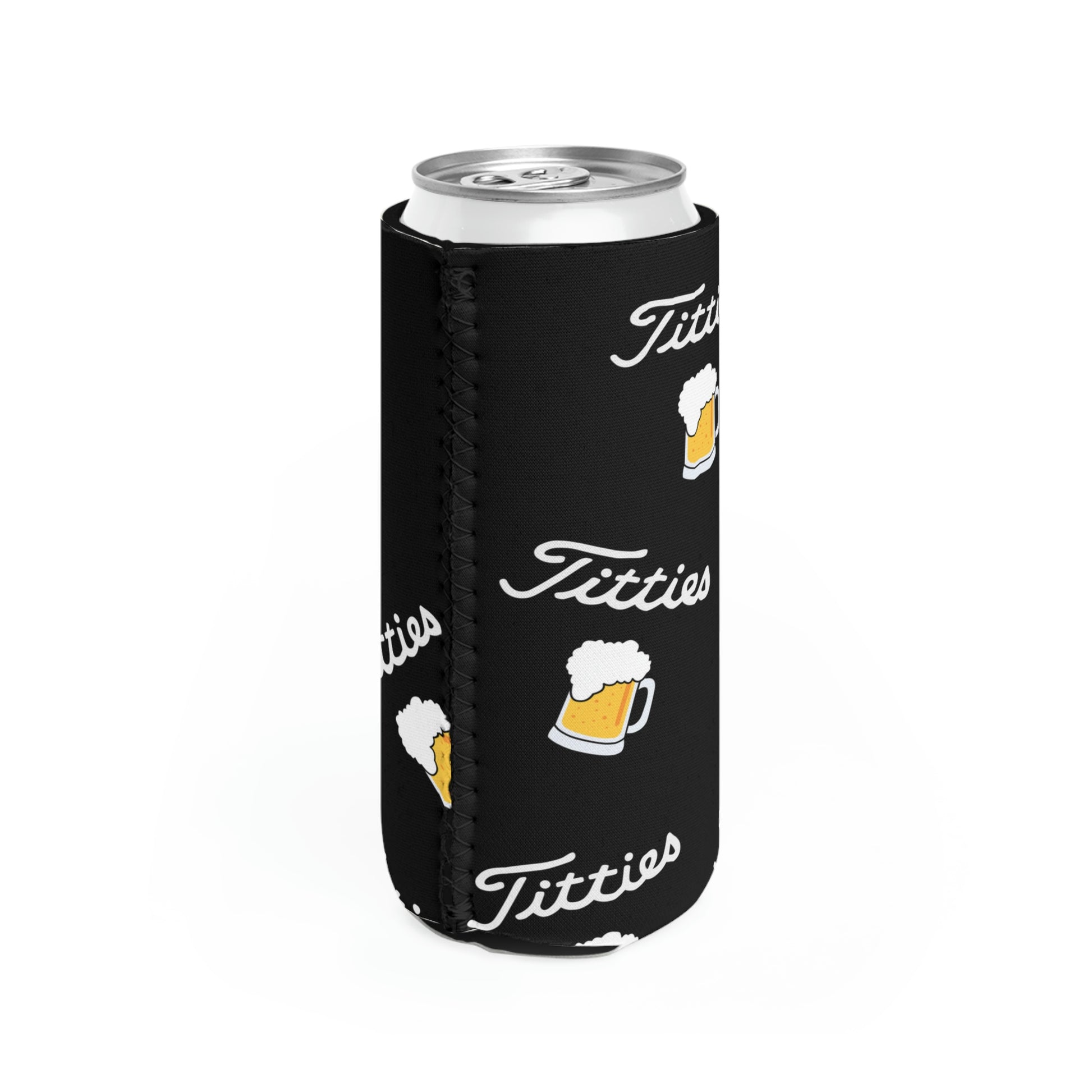 Titties & Beers Koozie(Slim Can) – Titties Golf Company